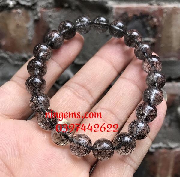 Vòng tay thạch anh tóc đen
