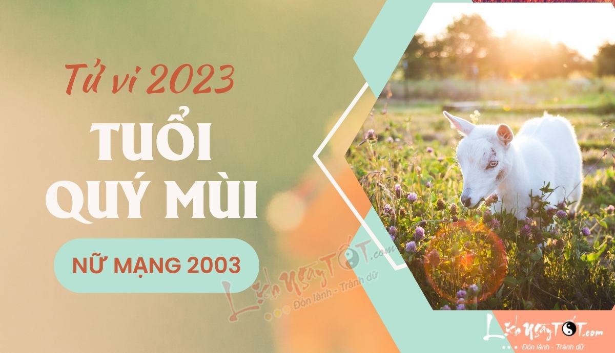 Tu vi 2023 tuoi Quy Mui nu mang