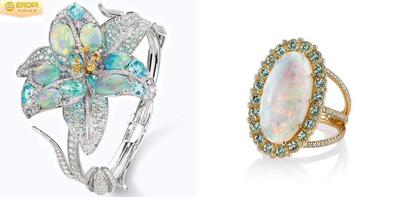 Vẻ đẹp lấp lánh của trang sức Opal
