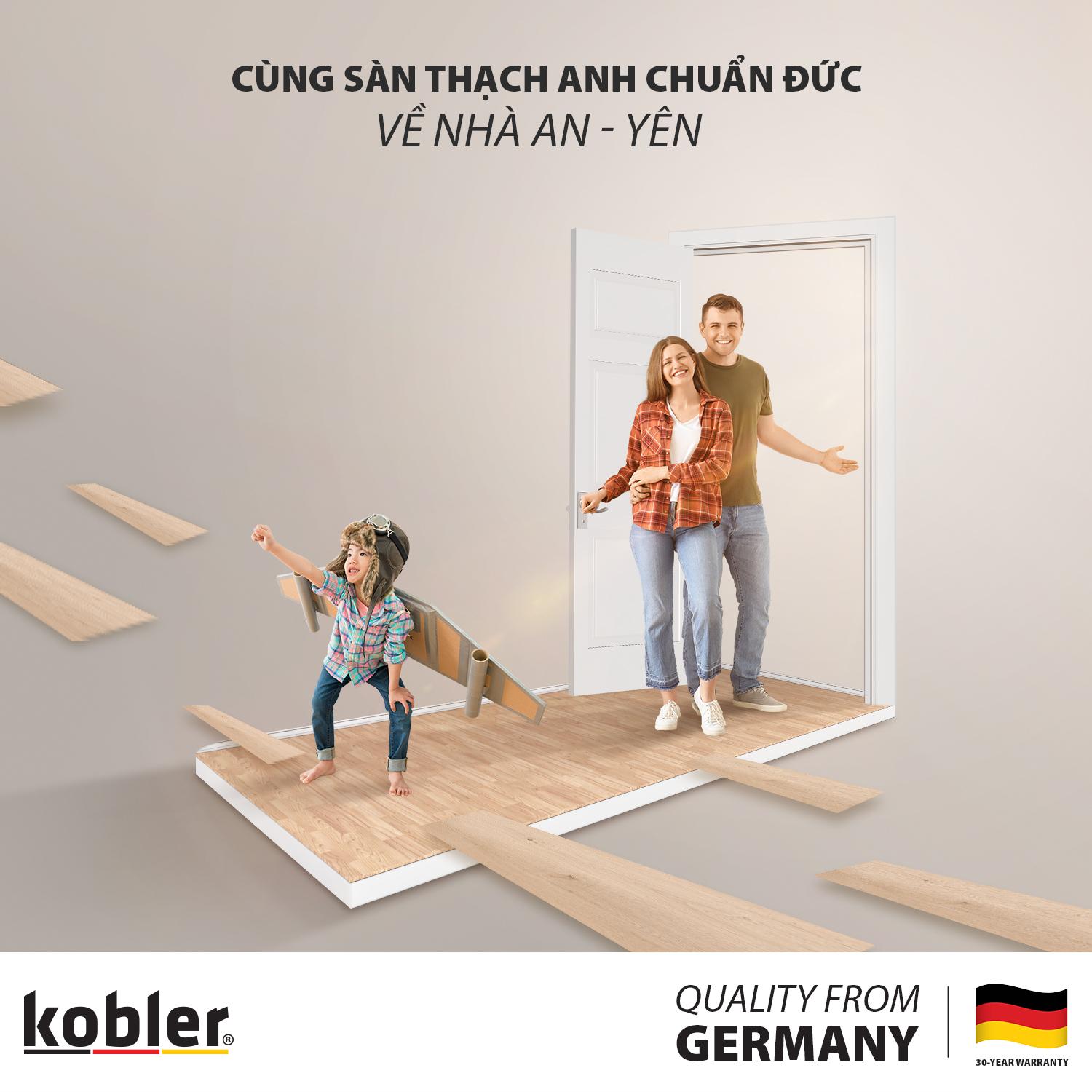Sàn Thạch Anh Kobler có chất lượng chuẩn Đức.