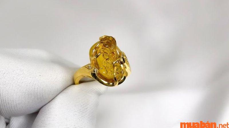Nhẫn phong thủy mệnh Kim mẫu 1