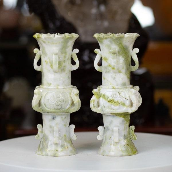 Lục bình được làm bằng Đá Ngọc Serpentine