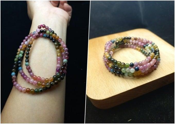 Vòng tay đá tourmaline