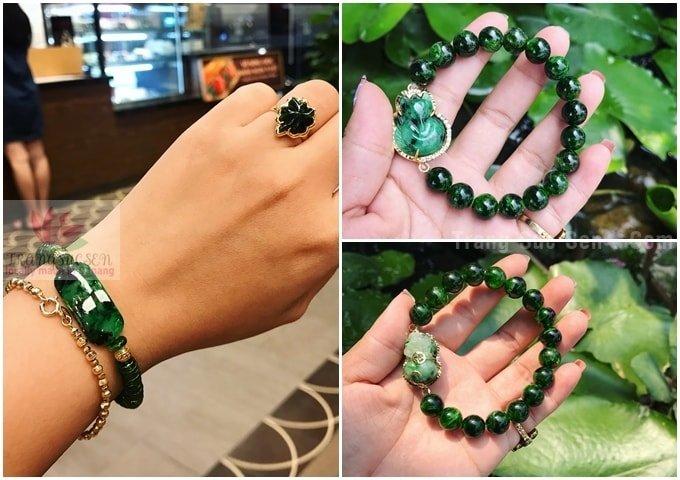 Đá Peridot xanh lá