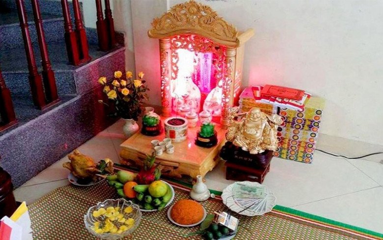 Vị trí đặt bàn thờ Thần Tài và Ông Địa