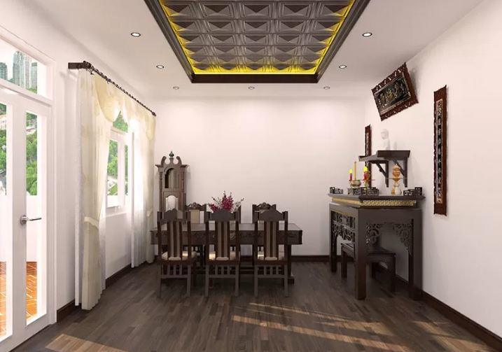 Bàn thờ đối diện cửa chính