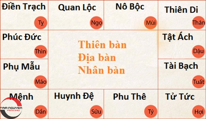 12 Cung trên Lá số tử vi
