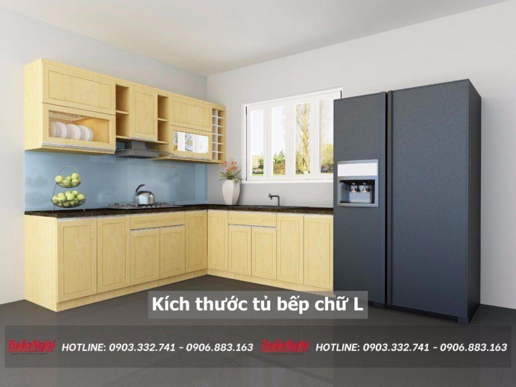 Kích Thước Tủ Bếp Chữ L Tiêu Chuẩn