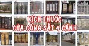 Cách Chọn Kích Thước Cổng Sắt 4 Cánh Phù Hợp