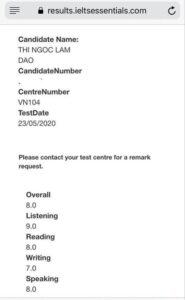 Kinh nghiệm thi 8.0 IELTS vượt target ngay lần đầu tiên