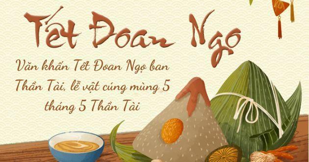 Văn khấn Tết Đoan Ngọ ban Thần Tài, lễ vật cúng mùng 5 tháng 5 Thần Tài