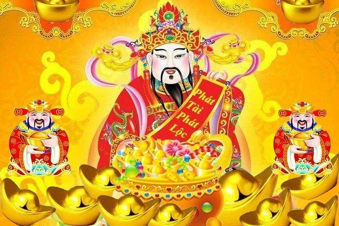 Mâm cúng Thần Tài ngày rằm