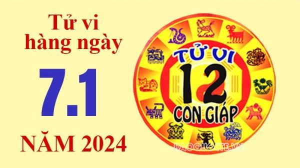 Tử vi hôm nay, xem tử vi 12 con giáp hôm nay ngày 7/1/2024: Tuổi Ngọ công việc phát triển
