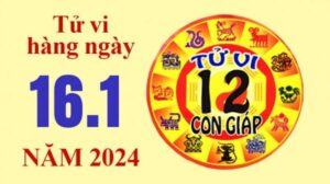 Tử vi hôm nay, xem tử vi 12 con giáp hôm nay ngày 16/1/2024: Tuổi Tỵ công việc thăng tiến