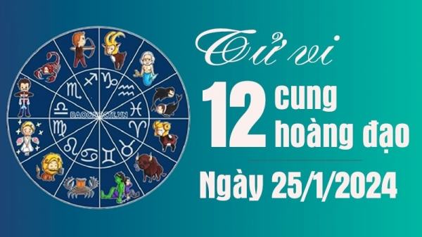 Tử vi 12 cung hoàng đạo Thứ Năm ngày 25/1/2024: Song Tử vận quý nhân khá vượng