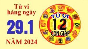 Tử vi hôm nay, xem tử vi 12 con giáp hôm nay ngày 29/1/2024: Tuổi Tý công việc ổn định