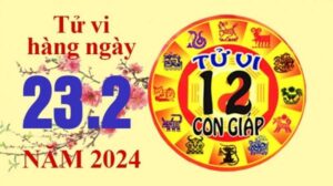 Tử vi hôm nay, xem tử vi 12 con giáp hôm nay ngày 23/2/2024: Tuổi Sửu tài lộc nhận tin vui