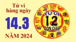 Tử vi hôm nay, xem tử vi 12 con giáp hôm nay ngày 14/3/2024: Tuổi Tý công việc nhiều may mắn