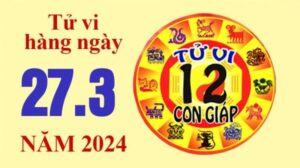 Tử vi hôm nay, xem tử vi 12 con giáp hôm nay ngày 27/3/2024: Tuổi Thân tài lộc hanh thông