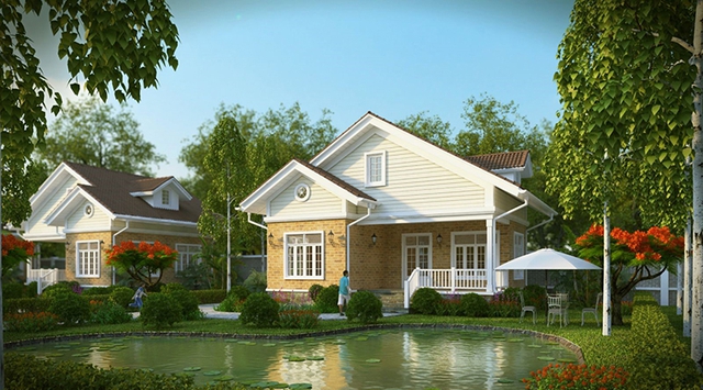 Ngôi nhà hợp phong thủy được cho là giúp đem lại nhiều may mắn, tài lộc, sự nghiệp công danh thăng tiến... Ảnh internet.