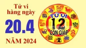 Tử vi hôm nay, xem tử vi 12 con giáp hôm nay ngày 20/4/2024: Tuổi Mùi tài lộc tiêu hao