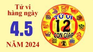 Tử vi hôm nay, xem tử vi 12 con giáp hôm nay ngày 4/5/2024: Tuổi Hợi tình cảm hòa thuận