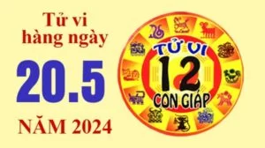 Tử vi hôm nay, xem tử vi 12 con giáp hôm nay ngày 20/5/2024: Tuổi Mão làm việc chăm chỉ