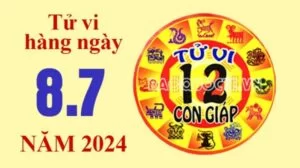 Tử vi hôm nay, xem tử vi 12 con giáp hôm nay ngày 8/7/2024: Tuổi Mùi hôn nhân bền vững
