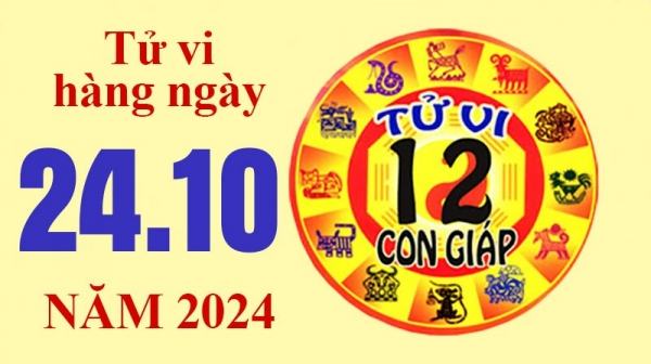 Tử vi hôm nay, xem tử vi 12 con giáp hôm nay ngày 24/10/2024: Tuổi Tỵ tình thần thoải mái