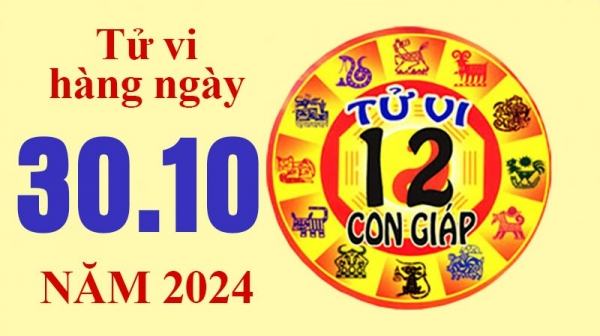 Tử vi hôm nay, xem tử vi 12 con giáp hôm nay ngày 30/10/2024: Tuổi Thân mở rộng kinh doanh