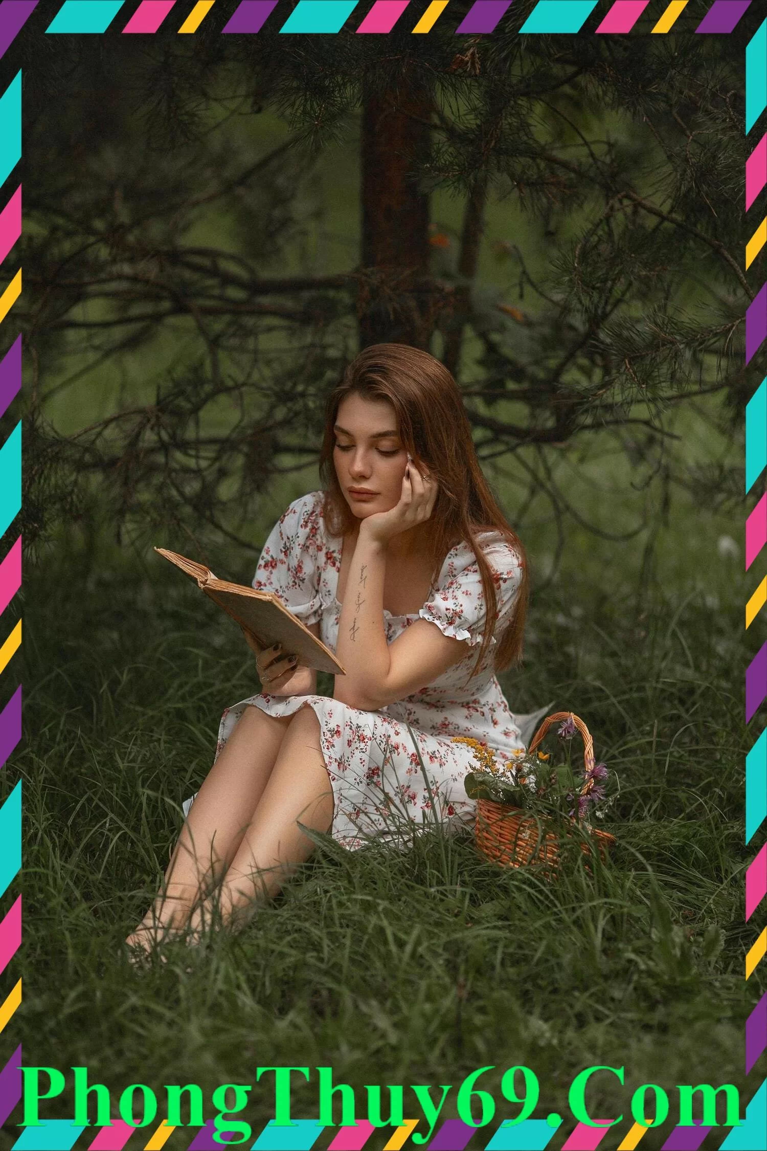 cô gái trải bài Tarot
