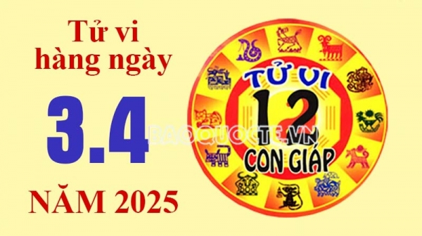 Tử vi hôm nay, xem tử vi 12 con giáp hôm nay ngày 3/4/2025: Tuổi Tỵ công việc nhận tiền thưởng