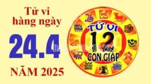 Tử vi hôm nay, xem tử vi 12 con giáp hôm nay ngày 24/4/2025: Tuổi Ngọ thu nhập có thưởng
