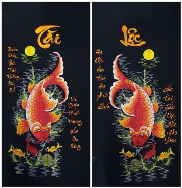 Tranh cá chép mang ý nghĩa phong thủy tích cực, là biểu tượng của sự kiên trì.
