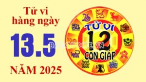 Tử vi hôm nay, xem tử vi 12 con giáp hôm nay ngày 13/5/2025: Tuổi Thìn tài chính như ý