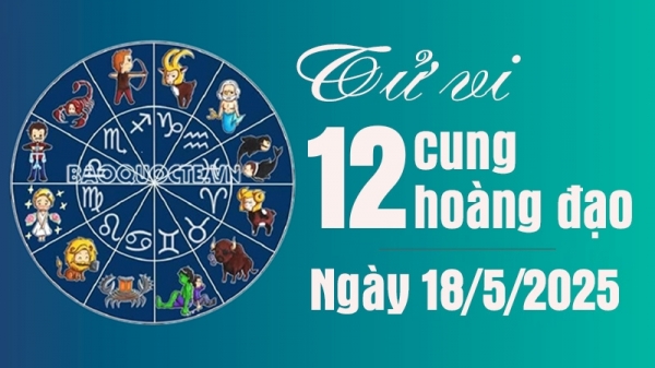 Tử vi 12 cung hoàng đạo Chủ Nhật 18/5/2025: Bảo Bình sự nghiệp khá tốt