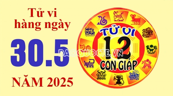 Tử vi hôm nay, xem tử vi 12 con giáp hôm nay ngày 30/5/2025: Tuổi Tuất thu nhập tăng nhanh