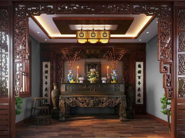 Hướng đặt bàn thờ cần phù hợp với mệnh trạch của gia chủ để đón nhận tài lộc, sức khỏe và may mắn.