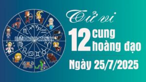 Tử vi 12 cung hoàng đạo Thứ Sáu ngày 25/7/2025: Song Tử quý nhân xuất hiện