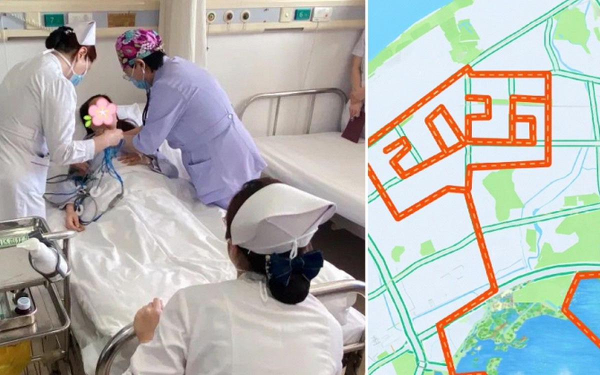 Đạp xe 47km tạo bản đồ hình trái tim và nguy cơ thuyên tắc phổi với nữ sinh