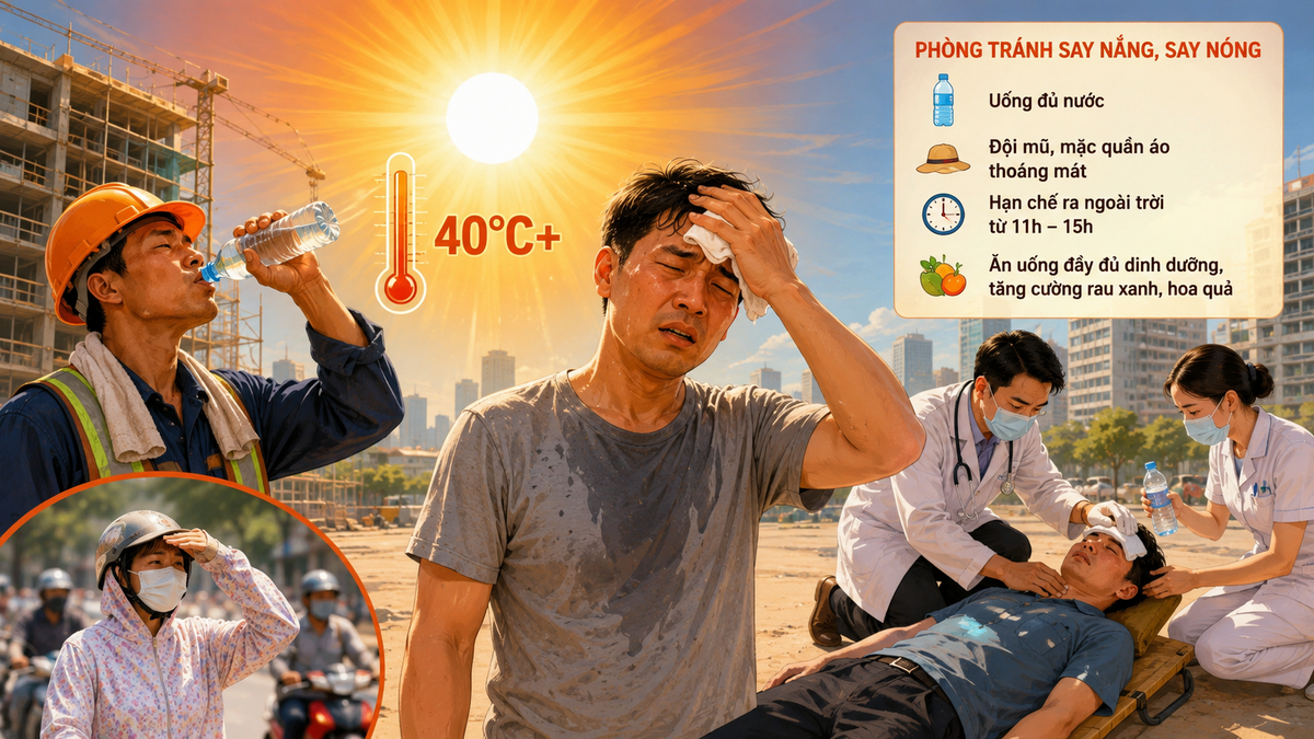 Nắng nóng như đổ lửa kéo dài, bác sĩ cảnh báo nguy cơ sốc nhiệt, tổn thương não