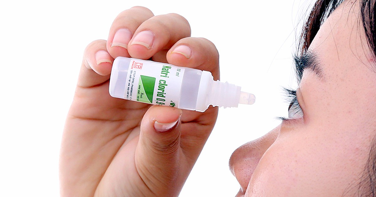 Thu hồi nước muối nhỏ mắt Natri clorid 0 , 9 % vì không đạt độ trong , Nguy hiểm ra sao?