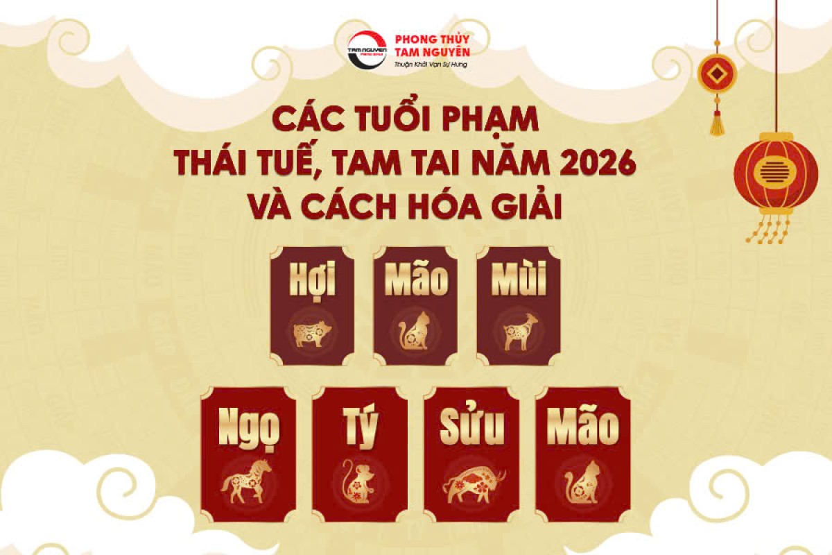 Danh Sách Các Tuổi Phạm Thái Tuế, Tam Tai Năm 2026