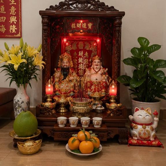 Bàn thờ Thần Tài – Ông Địa truyền thống trong văn hóa Việt Nam