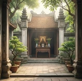 Sự hài hòa giữa thế giới vật chất và tinh thần thông qua nghi lễ văn khấn truyền thống.