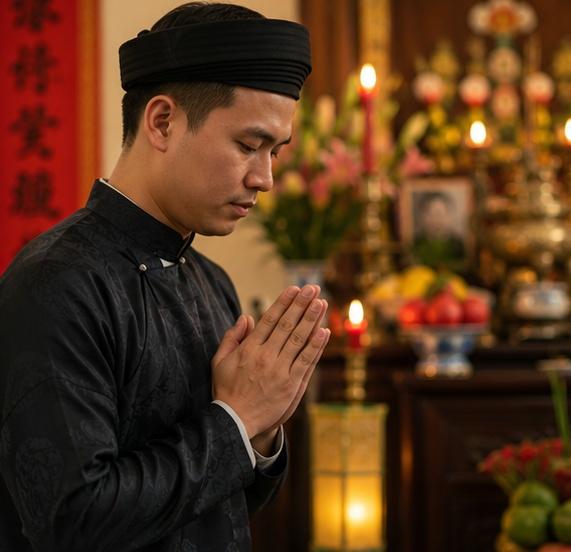 Nghi lễ đọc văn khấn cúng Tất niên trang nghiêm