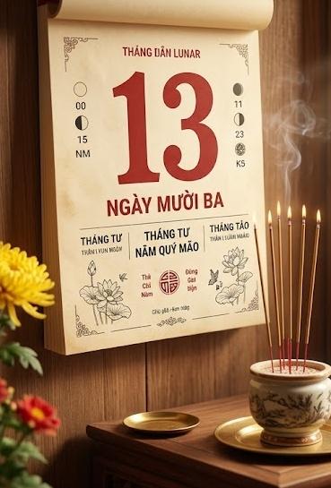 Ngày 13/4 trong lịch âm – thời điểm giải quyết nợ nghiệp
