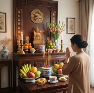 Nghi lễ văn khấn trong phong thủy, cân bằng năng lượng và mang lại bình an.