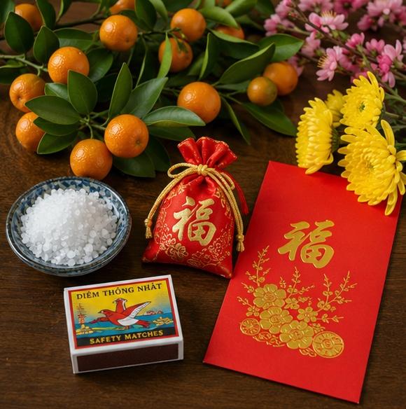 Các vật phẩm phong thủy may mắn cho ngày xông đất