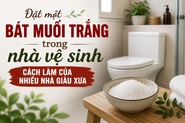 Đặt bát muối trắng trong nhà vệ sinh, cách làm của nhiều nhà giàu xưa để thu hút tài lộc - 1